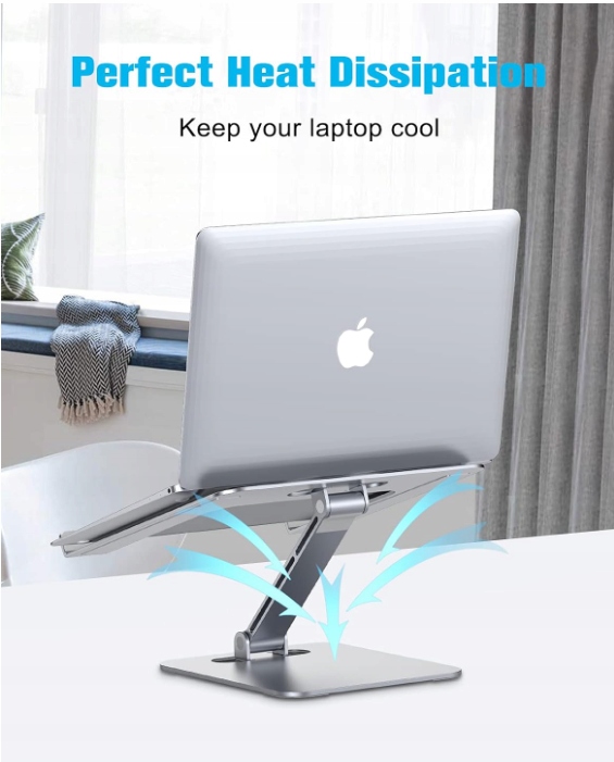 BABACOM STOJAK NA LAPTOPA PODSTAWKA ALUMINIOWA PÓŁKA 10-16" Srebrny Stan opakowania oryginalne