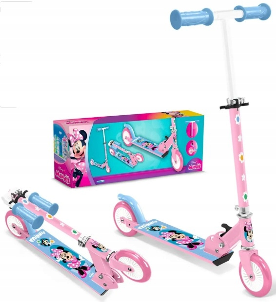Myszka Minnie Miki Hulajnoga Dwukołowa Składana Dla Dzieci