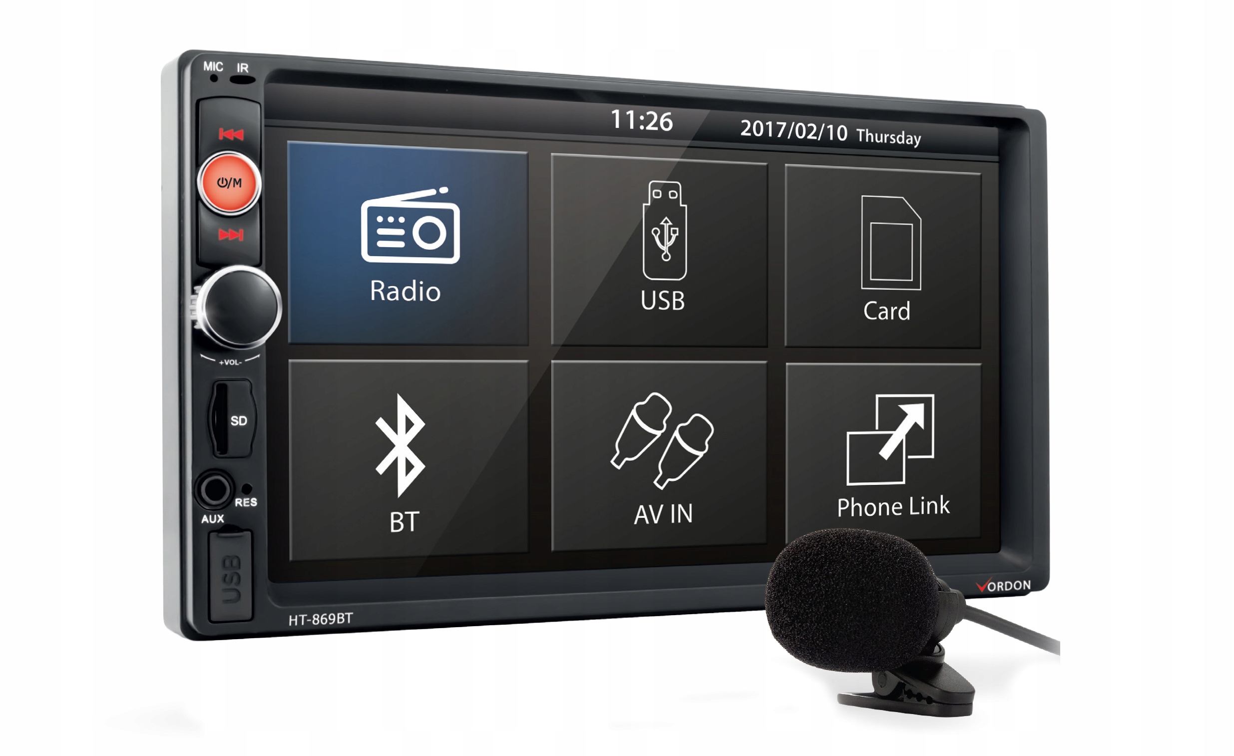 Radio Samochodowe 2 Din Vw T5 Caravelle Touareg