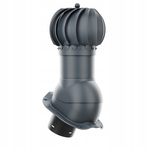 Rotačný krb Rotoline profil F fi 150 mm guľový, antracitový