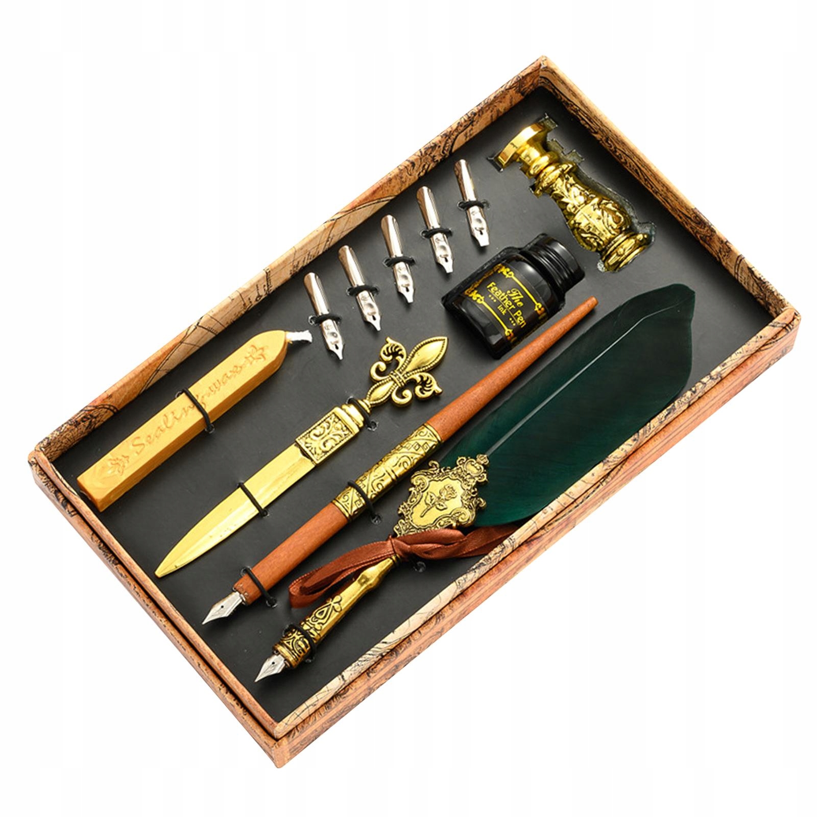 Calligraphy Quill Pen Ink Set Zestaw piór do (inna79022863) • Cena, Opinie • Długopisy