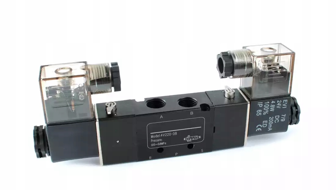 

Elektrozawór pneumatyczny 5/2 1/4 24VDC bistabilny