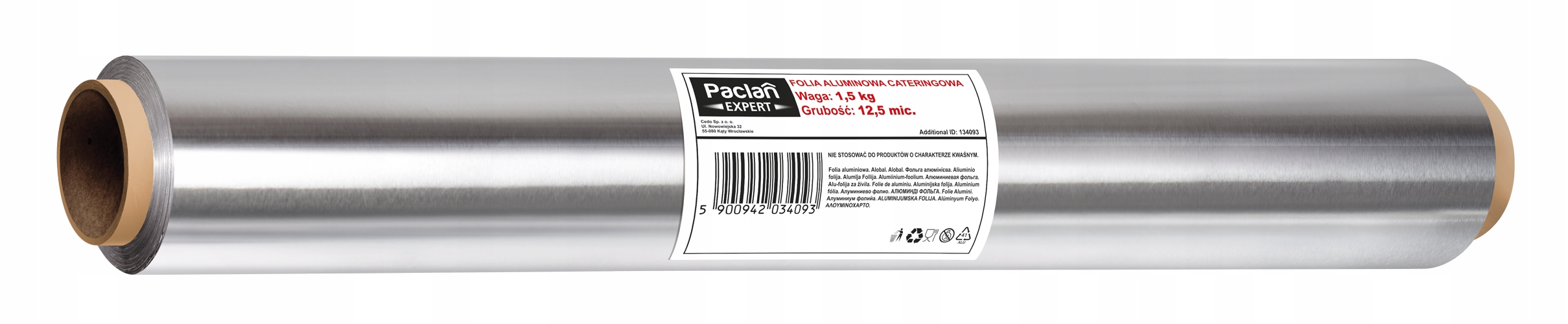 

Folia aluminiowa spożywcza 1,4 kg 45 cm 62mb