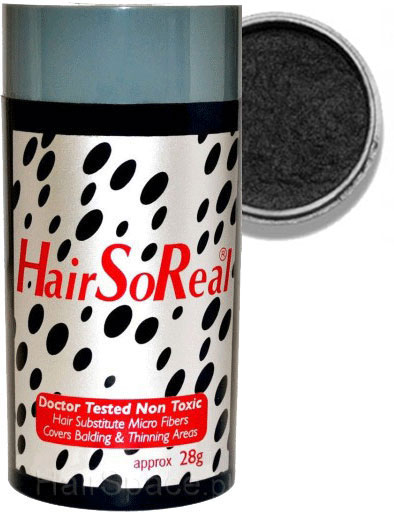 Hair So Real 28g Hsr Zahušťování Vlasů Mikrovlákna Usa HairSoReal Černá (Černý)