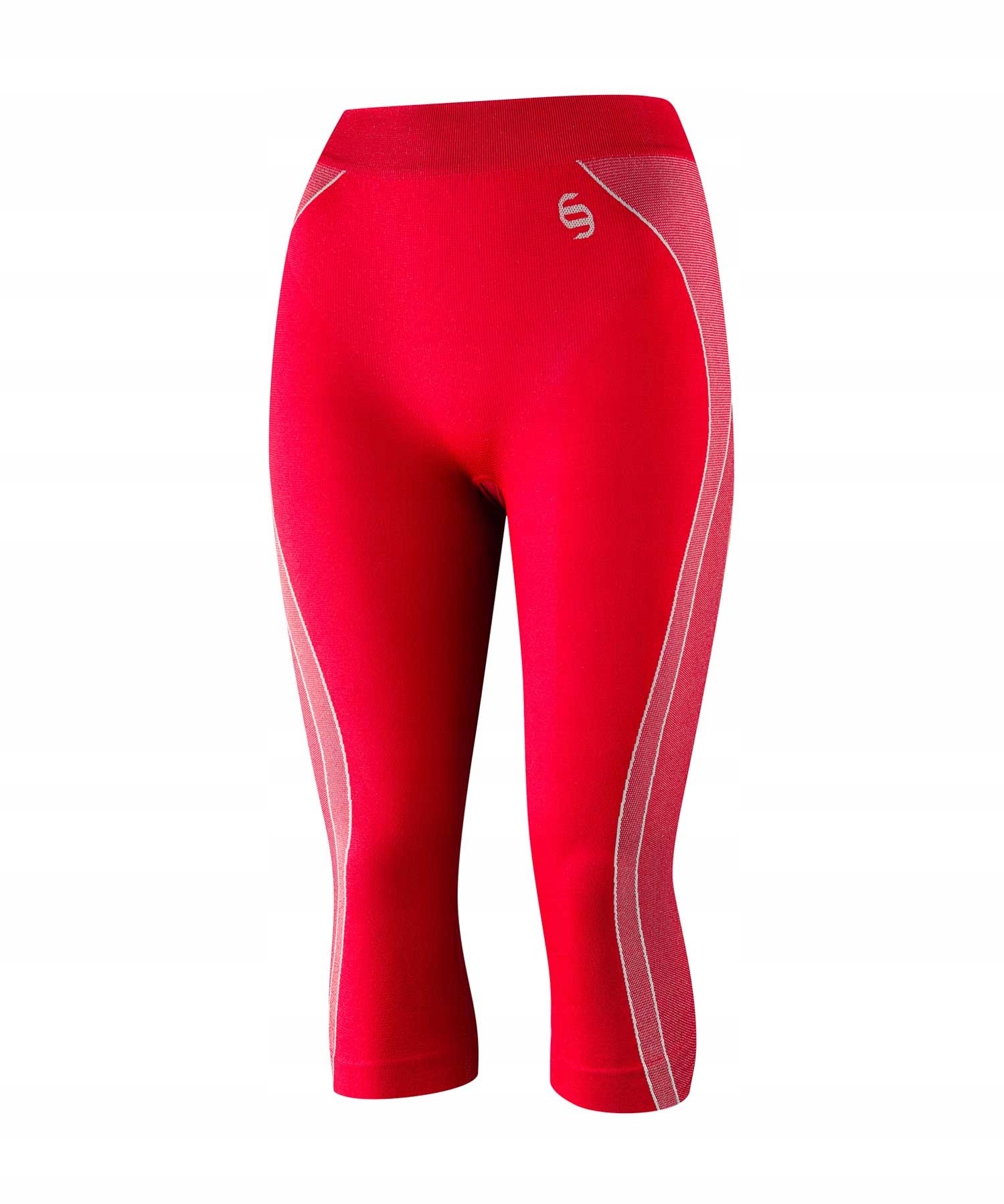 Spodnie damskie treningowe 3/4 Brubeck M czerwone