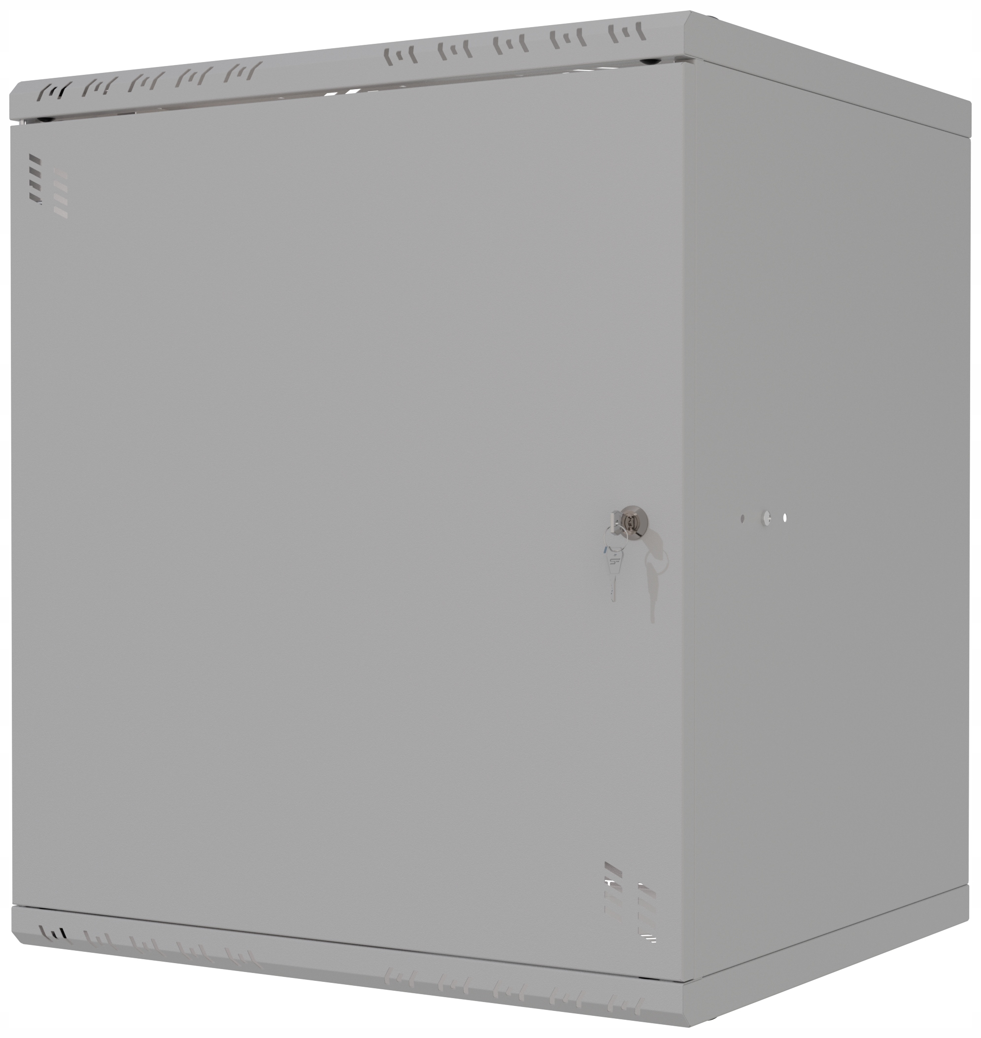 Skříň Serverová Rack 19" 12U 450 mm Kovové dveře Šedá Stalflex