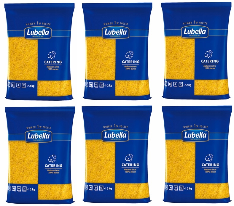 Levně 6 x 2 kg Lubella Catering Těstoviny nudličky řezané Kartonem