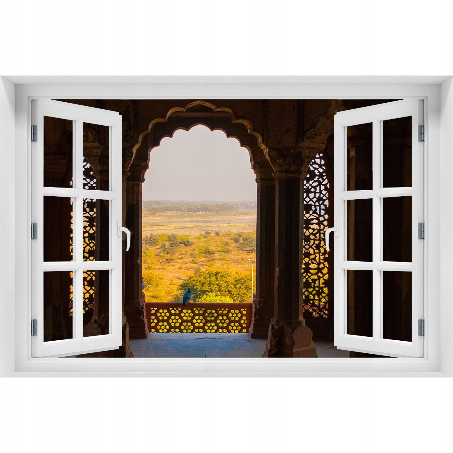 

Fotoobraz Naklejka 3D Okno Fort Agra Indie 90x60