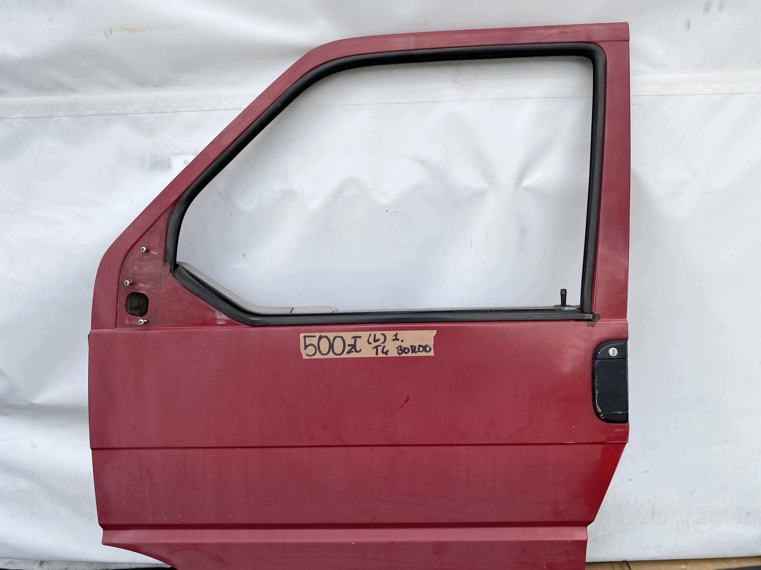 VW TRANSPORTER T4 96- door front left left front BORDO/red ORYG.