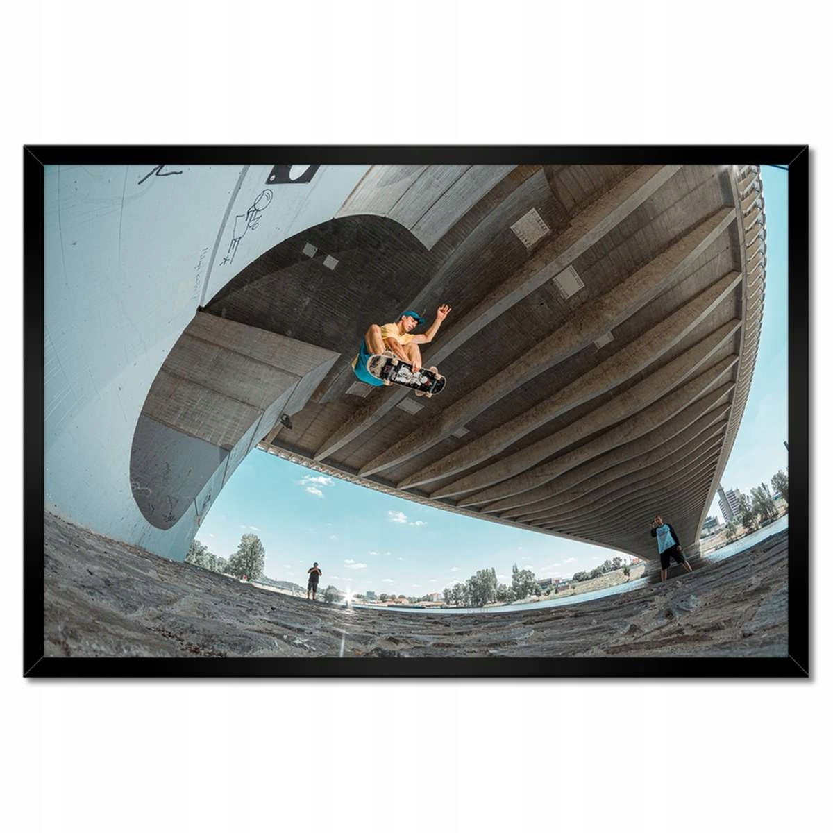 Plakáty v rámu 60x40 Skateboard Deska Skoky