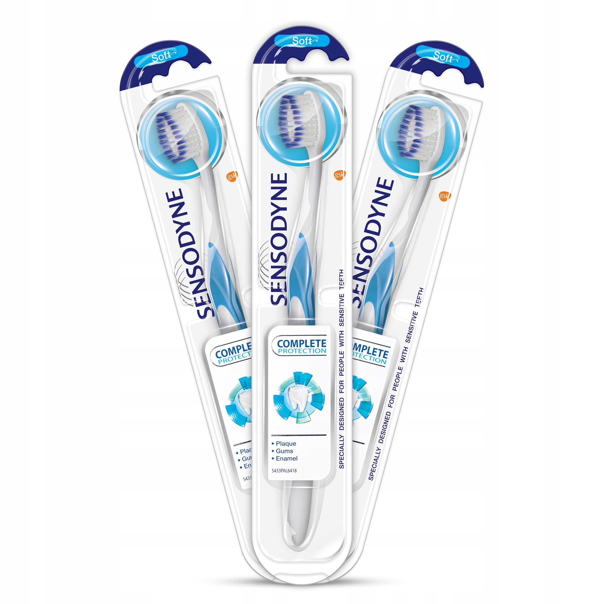 

Sensodyne Complete Protection szczoteczka Soft x3