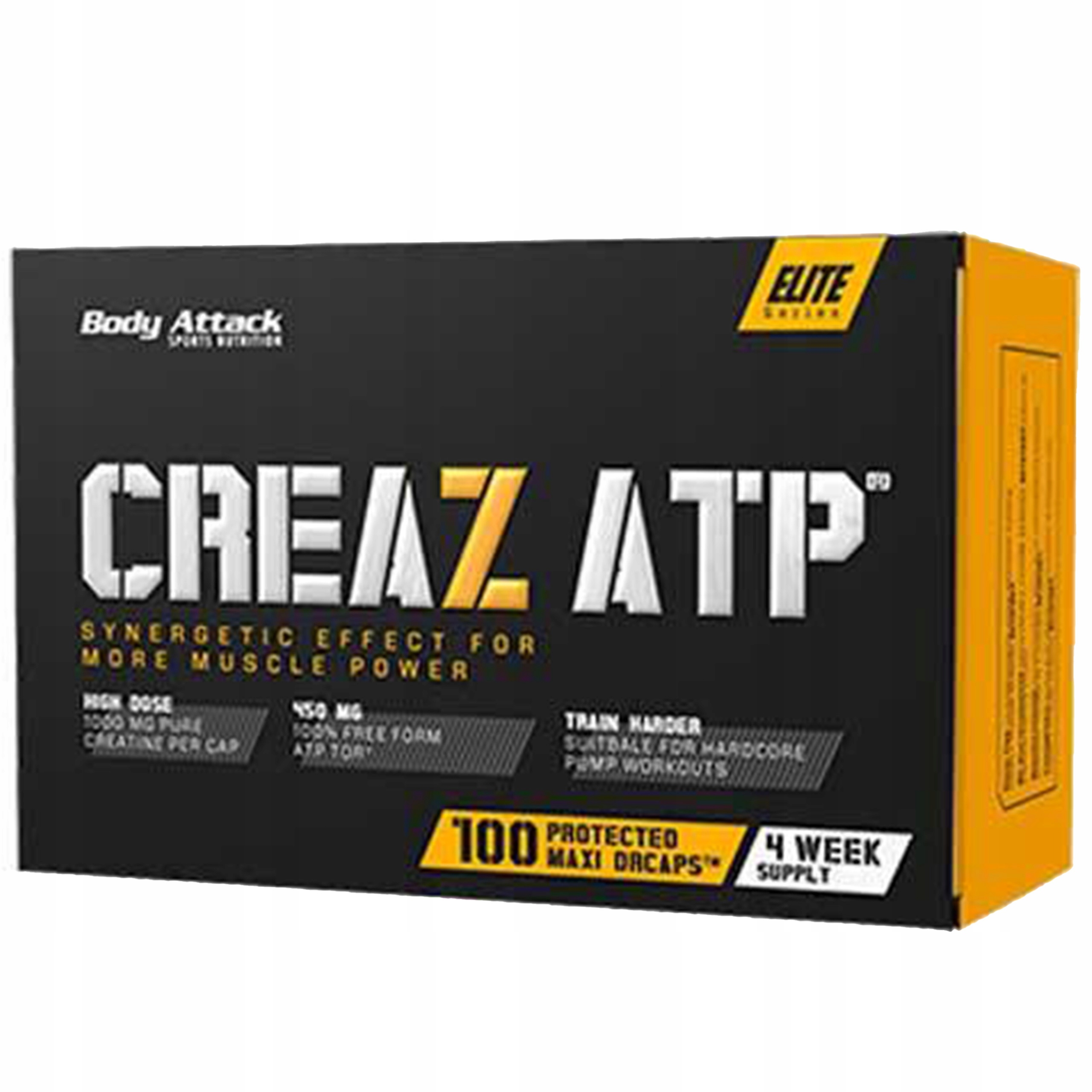 Kreatin Monohydrát Body Attack Creaz Atp 100 kapslí Síla Hmotnost Energie