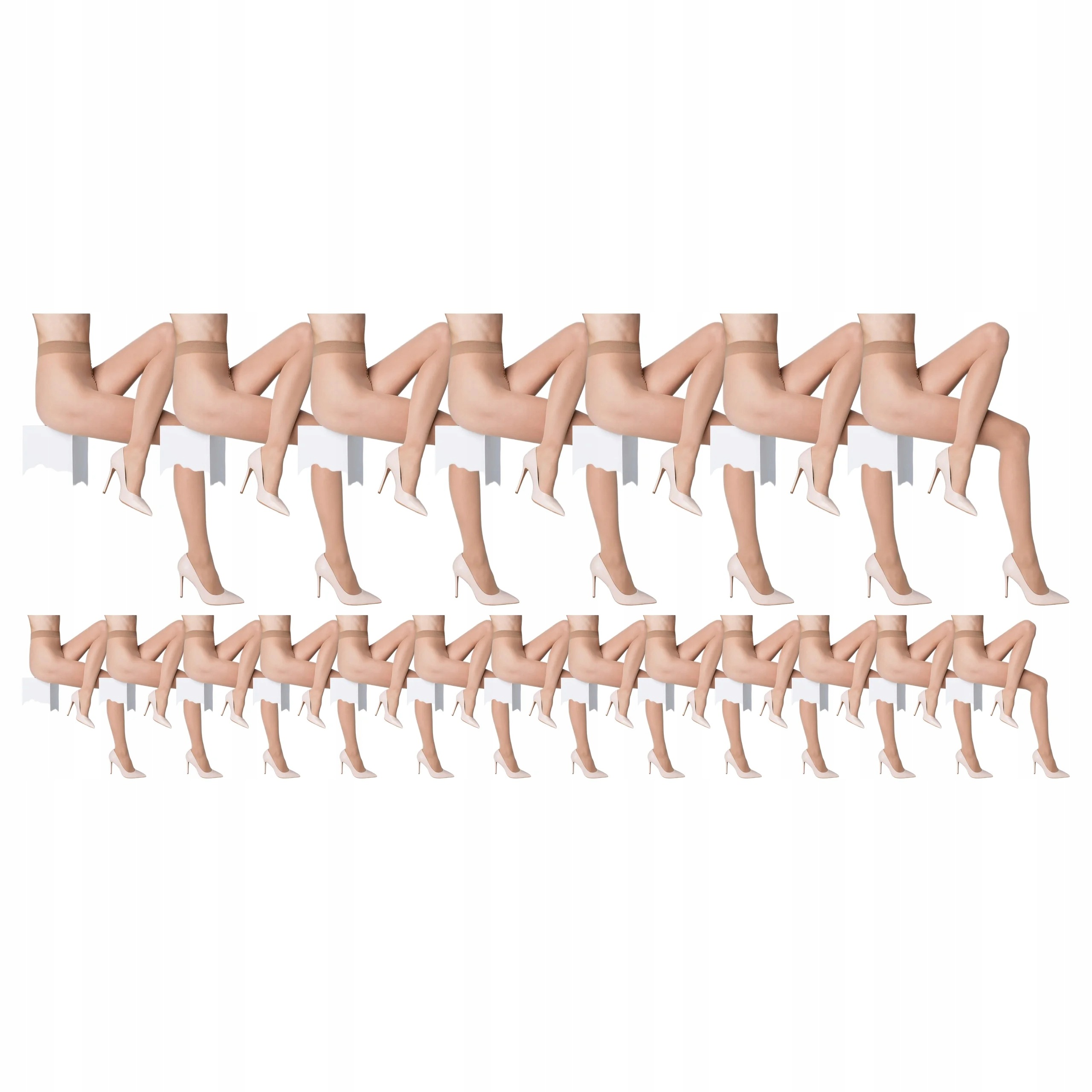 20 x Punčocháče Matné Polokrycí Hladké Tonic 20 Marilyn 3/4 Beige
