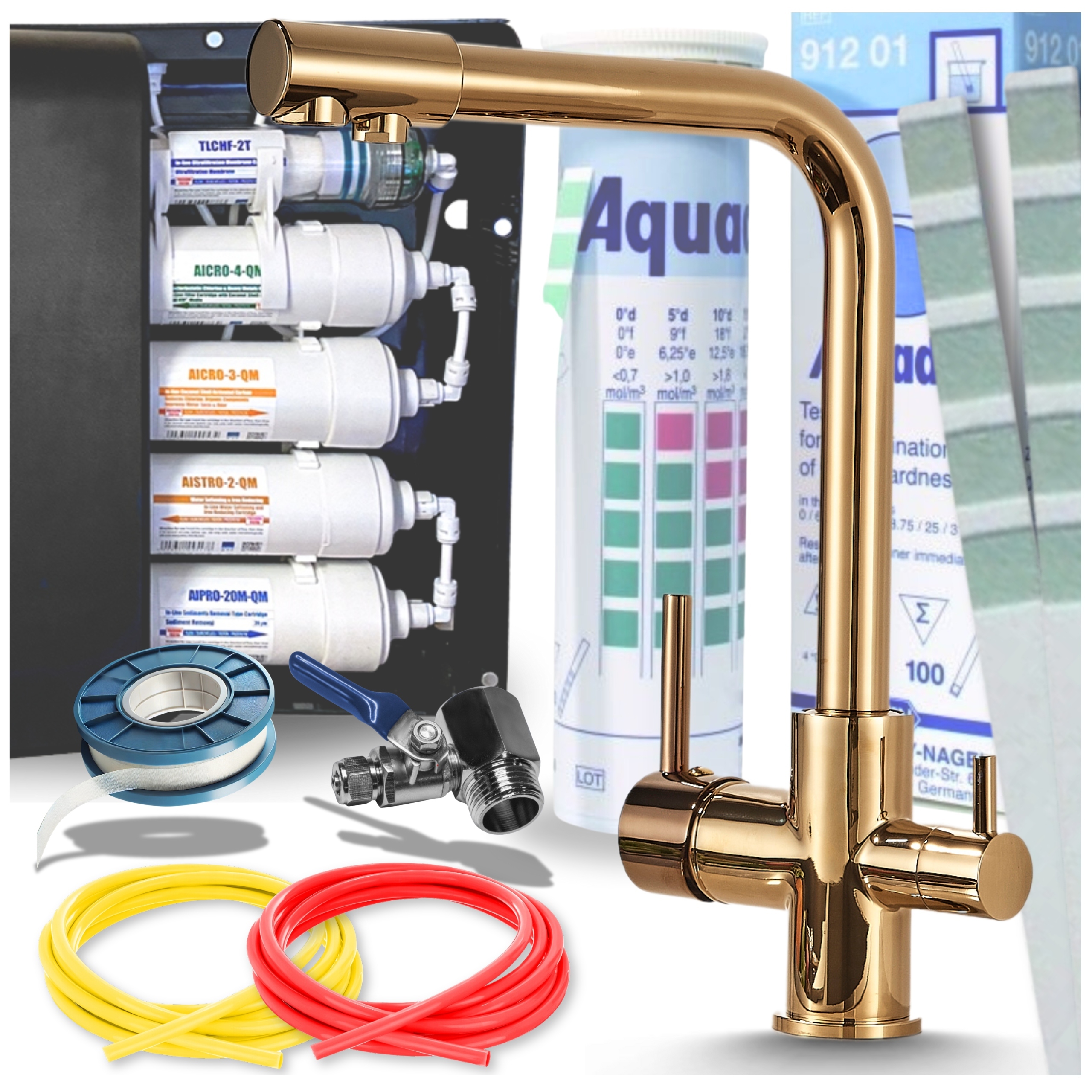 Systém filtrování vody Kuchyňský filtr s baterií Třícestný kohoutek do kuchyně