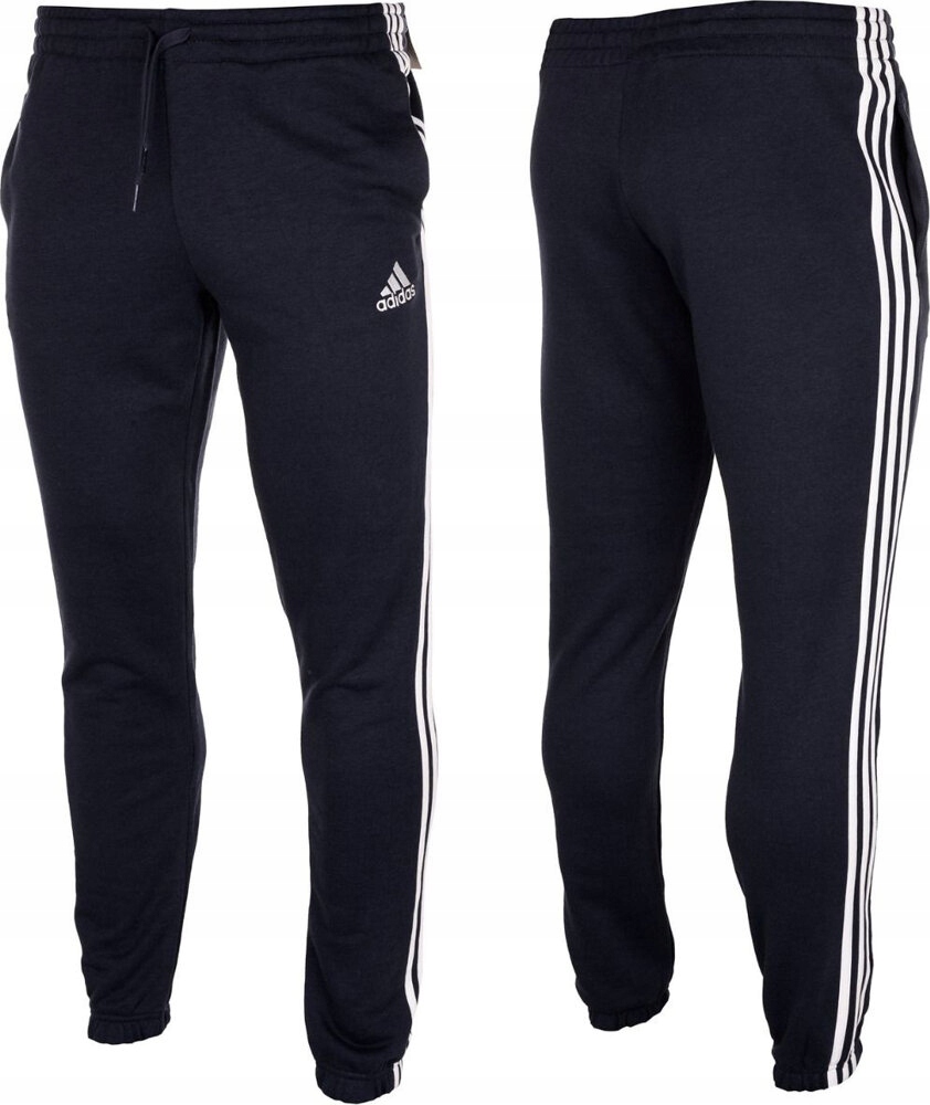 Pánské Kalhoty Adidas Essentials Tapered Elastic Cuff 3 Stripes Pant vel. S