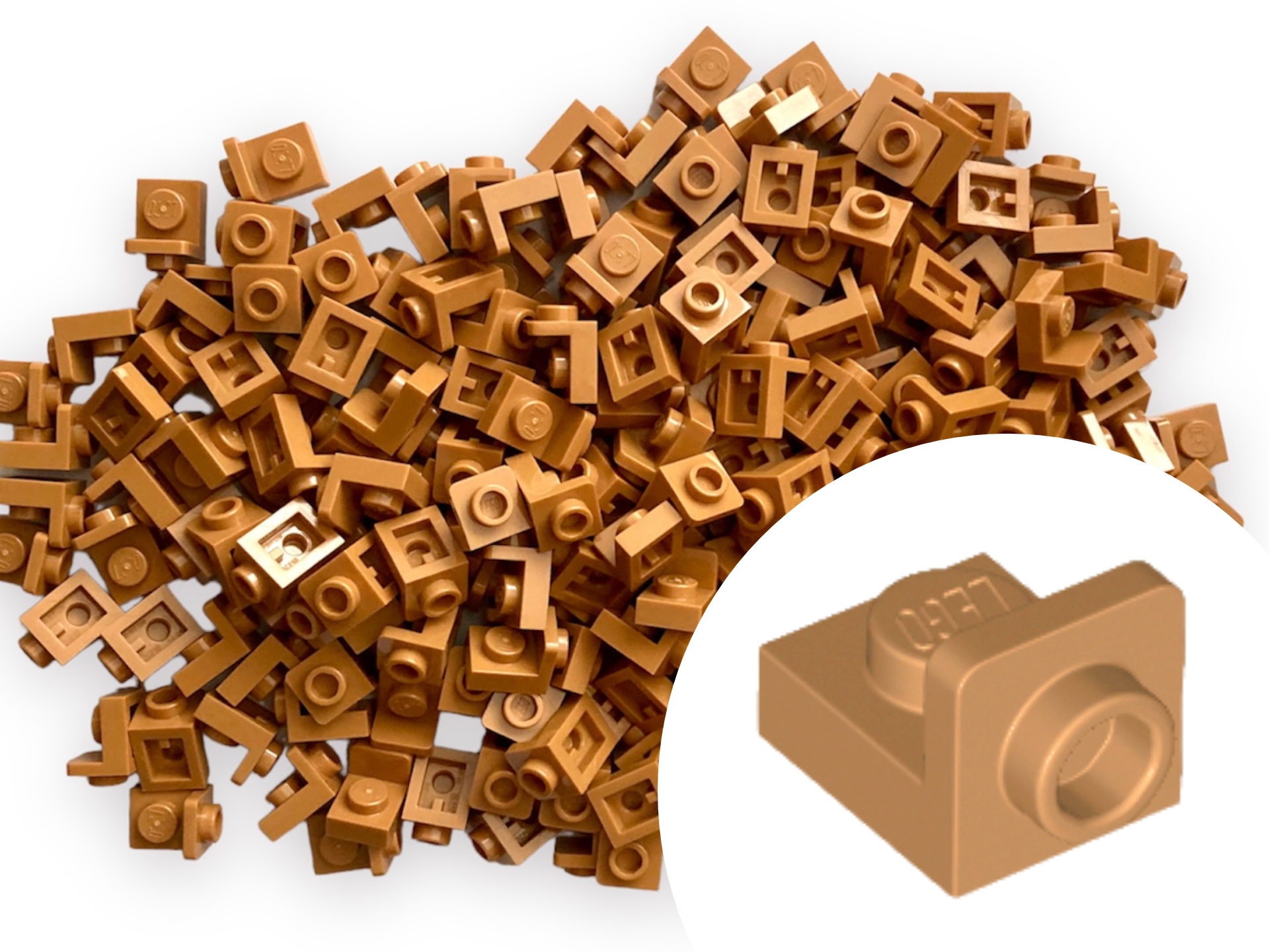 

Lego 36840 Płytka łamana 1x1 Medium Nougat 50szt