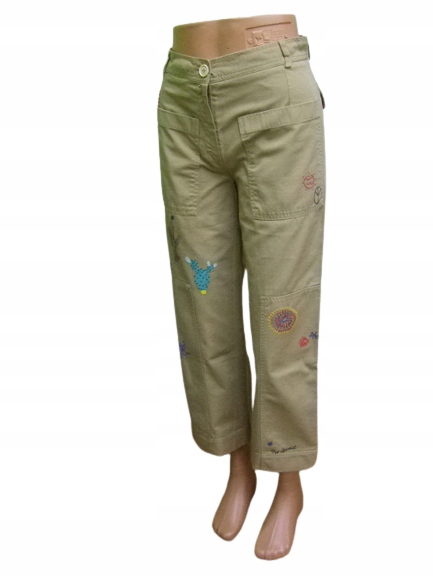 aJ2833 Dámské Kalhoty S Nášivkami T.hilfiger 2/XS