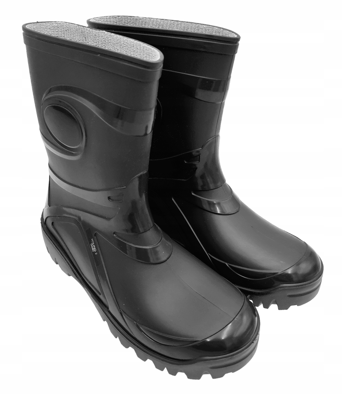 KALOSZE GUMOWCE POLSKIE MĘSKIE YOUNG 2 BLACK DEMAR 40 Wzór dominujący bez wzoru