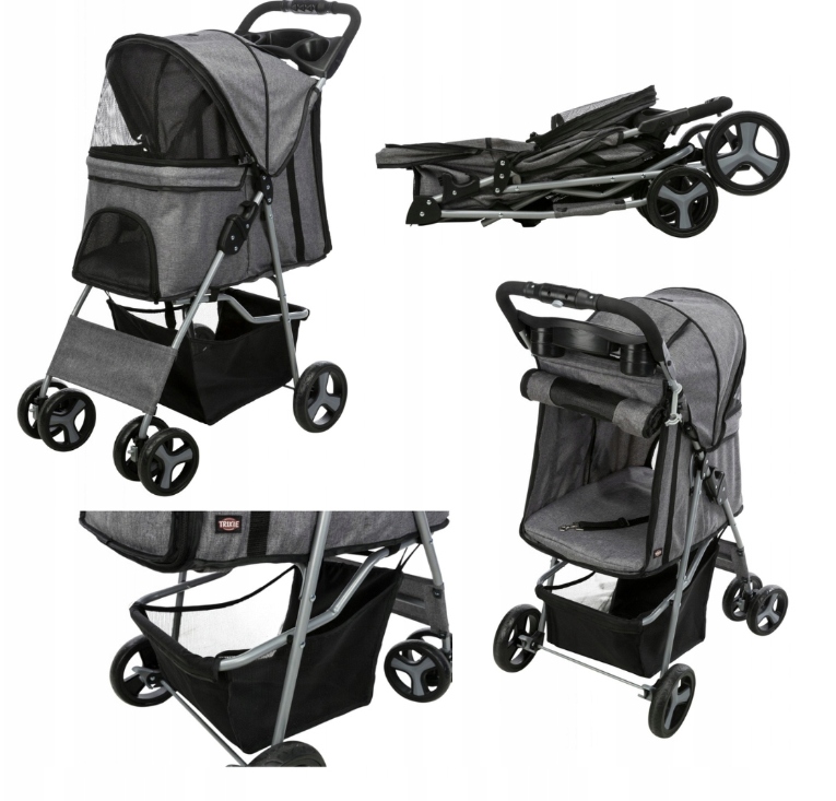 Trixie Wózek transporter dla psa kota spacerowy 47 cm x 80 cm x 100cm