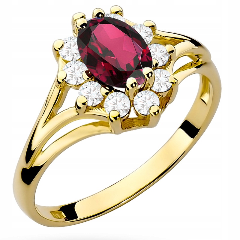 Prstýnek s Rubínem 1,00 ct Brilianty