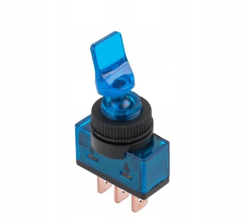 

Przełącznik hebelkowy podświetlany 12V niebieski