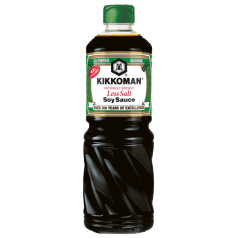 Levně Kikkoman Sójová omáčka Less Salt 975 ml