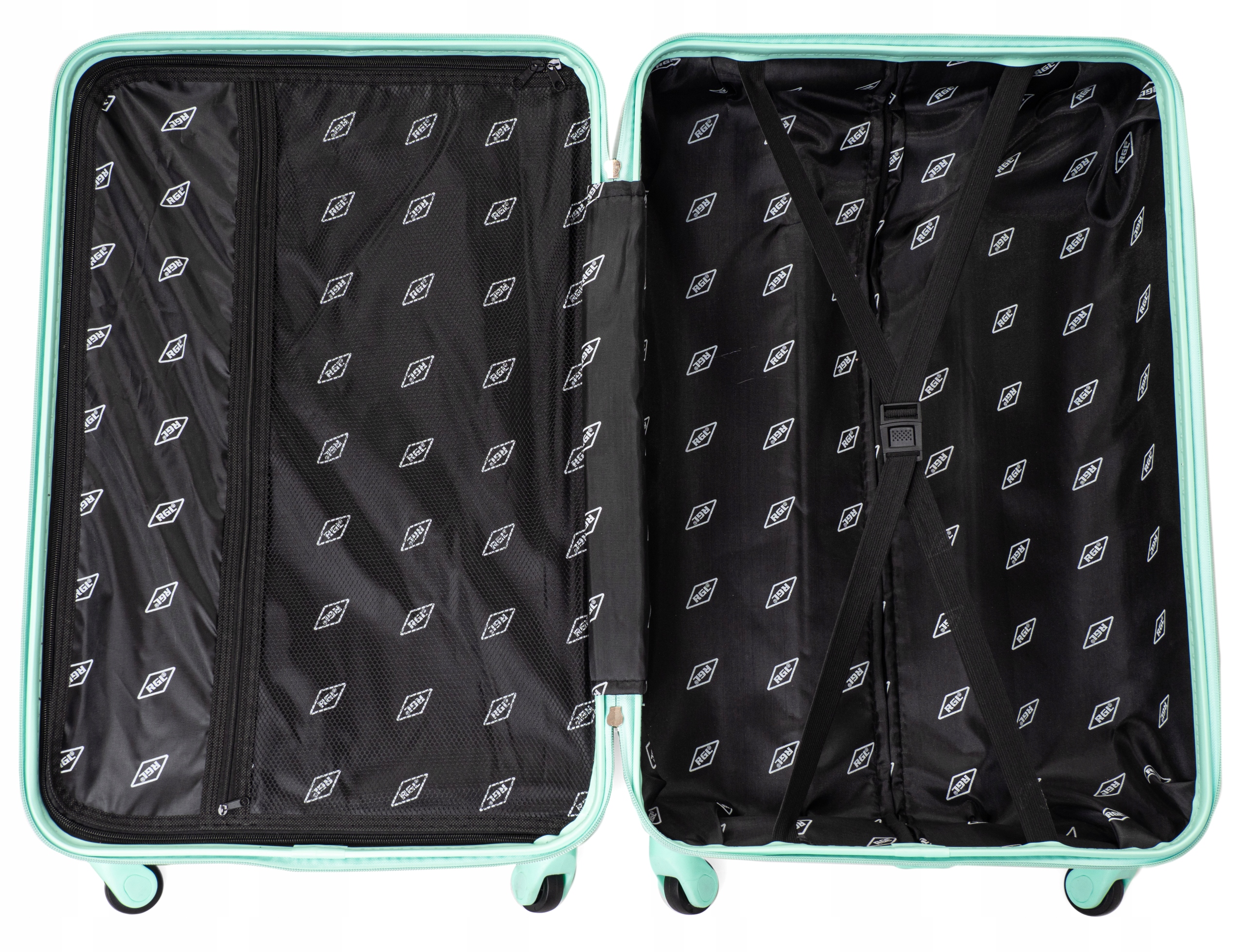 XXL DUŻA WALIZKA podróżna RGL TORBA bagaż 4 KOŁA ABS Materiał dominujący ABS