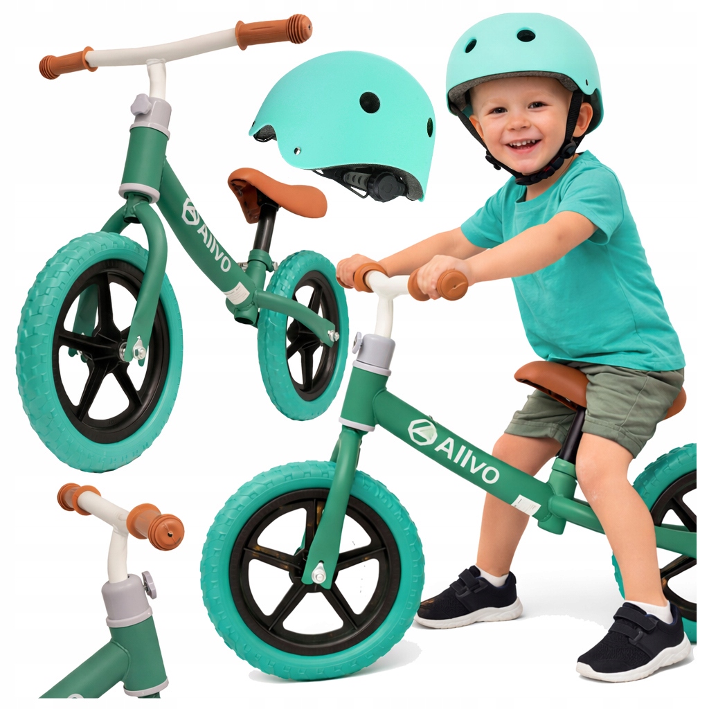 Sportowy rowerek biegowy dla dzieci dla 2 latka dziecięcy zestaw z kaskiem