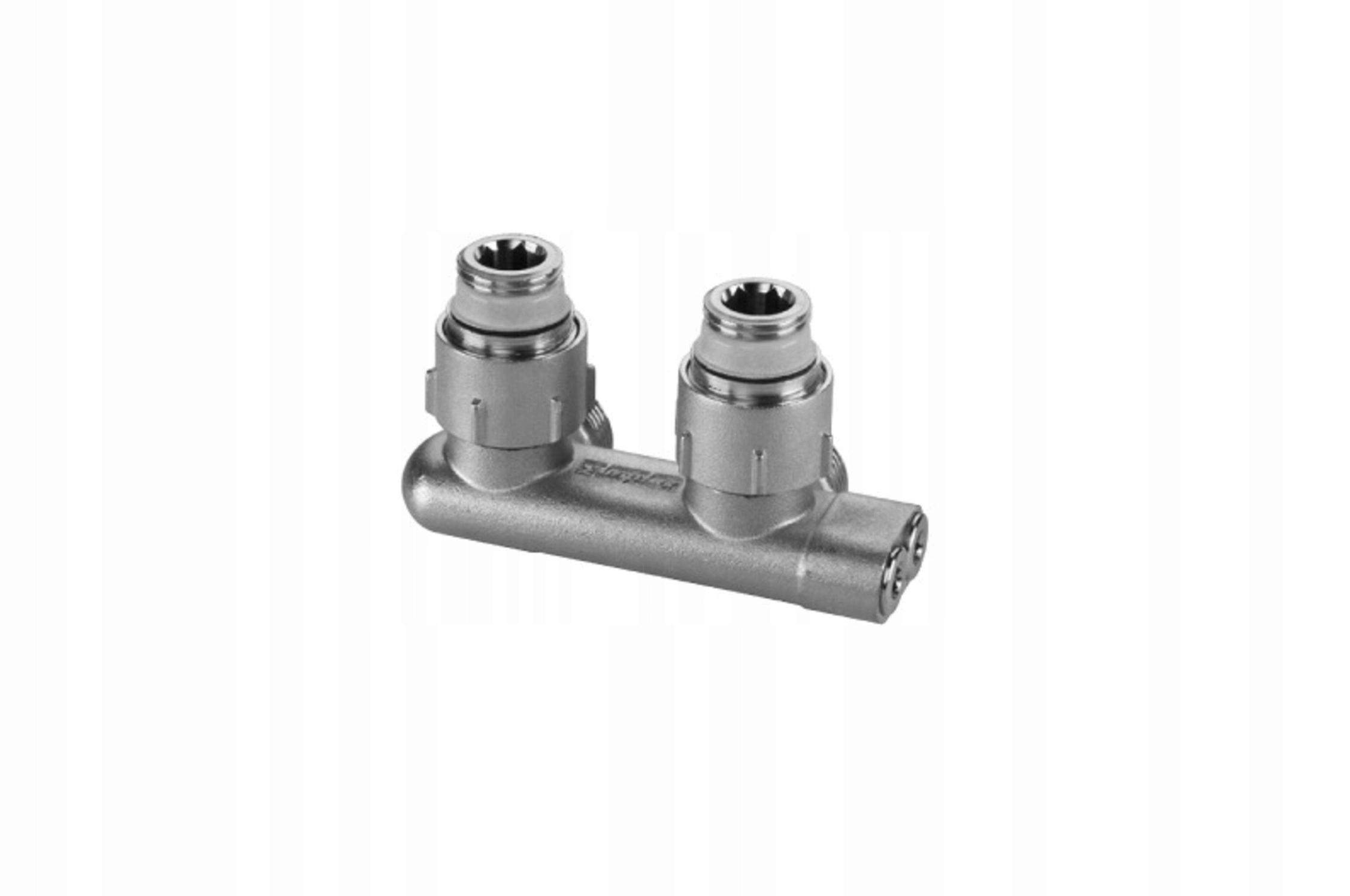 Dvojitý Uhlový Guľový Kohútik Gw 1/2" E1/50 Krížový, Niklovaný