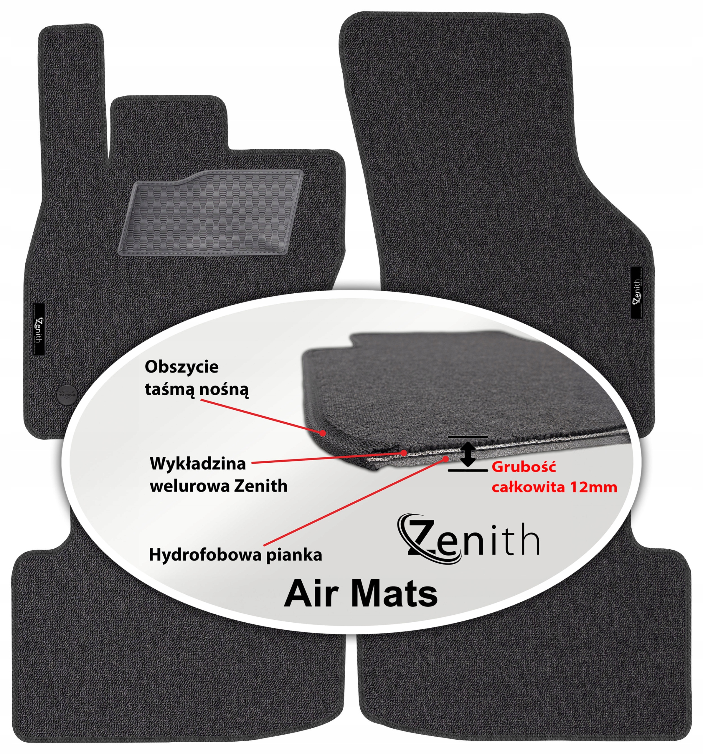 Seat Leon IV 2020 Velúrové koberčeky do auta Zenith Air Mats