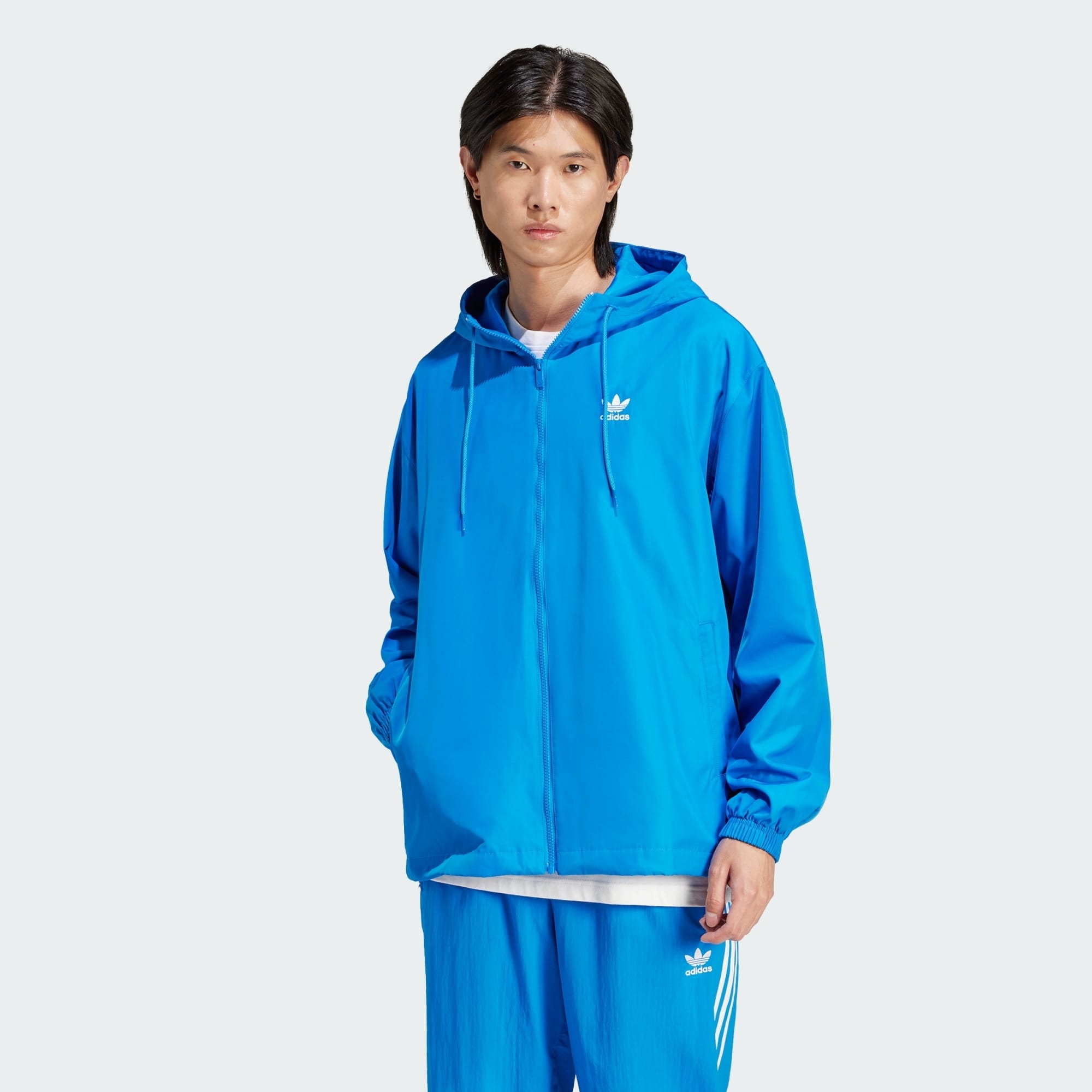 Adidas Bunda Adicolor Trefoil Windbreaker IR9851 Velikost M L XL Oversize