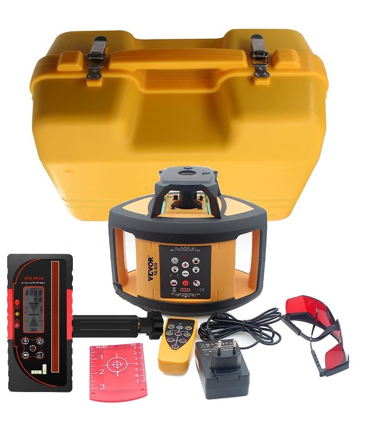 Niwelator laserowy VEVOR NL520 czujnik cyfrowy Model NL520, statyw, łata 5m