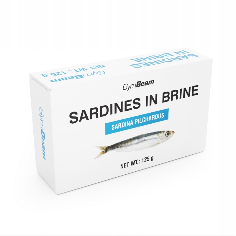 Sardynki w sosie własnym Gymbeam w puszce 21,7g białka netto 125g