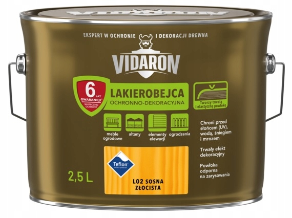 Vidaron Lakierobejca L02 Sosna Złocista 2,5L