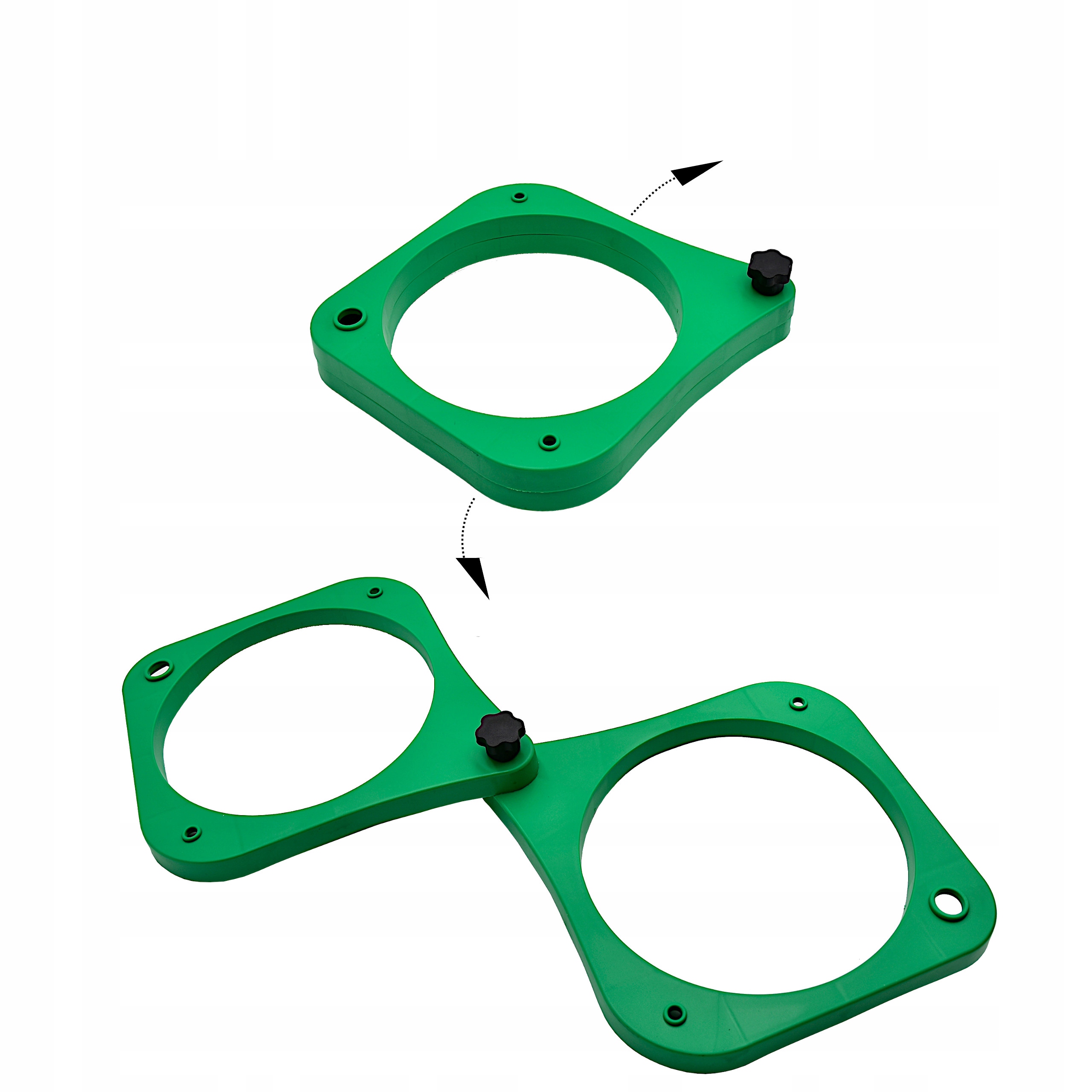 Składana PALETA z gwintem + 4 X POJEMNIK ANPLAST Kolor dominujący wielokolorowy