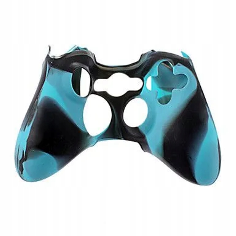 IRIS Silikonowy pokrowiec etui osłona na pad do Xbox 360 błękitno-czarny