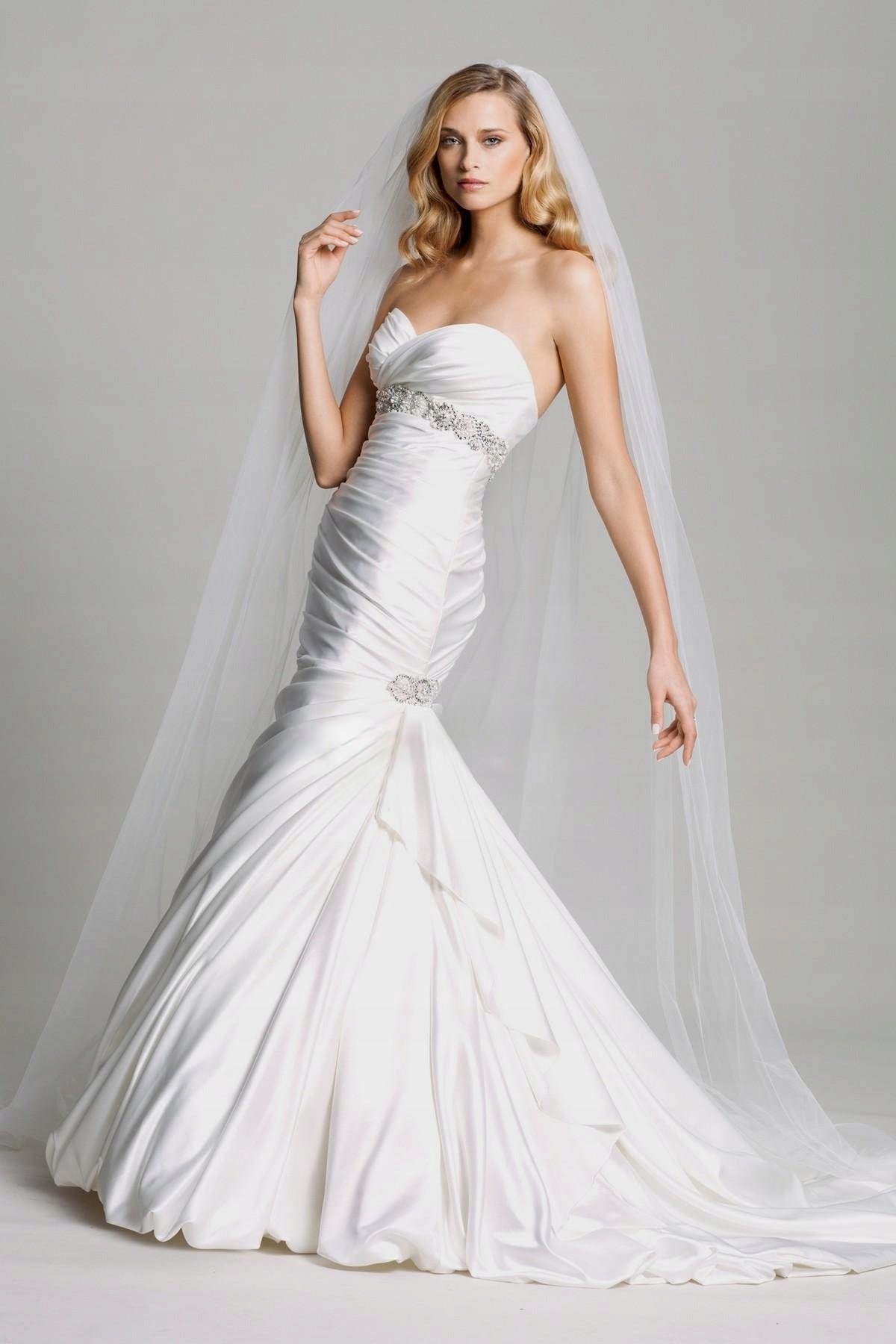 WELON ŚLUBNY DŁUGI 190CM GĘSTY biel ecru ivory Płeć kobieta