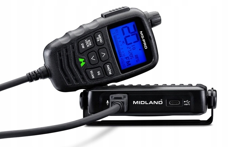 Cb radio Midland M5 Pro Sterowanie W Gruszce Cb W Mikrofonie