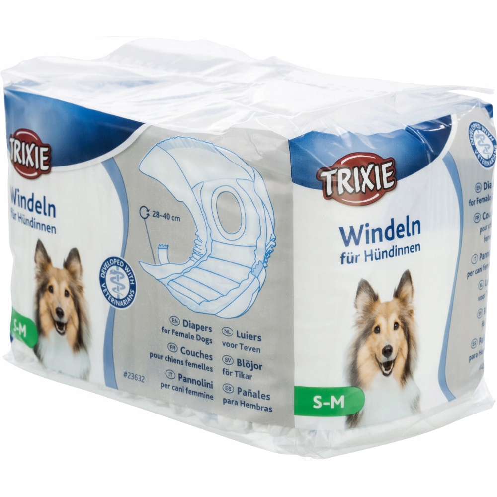 

Trixie Pieluchy pampersy dla suczki psa S-m 12szt