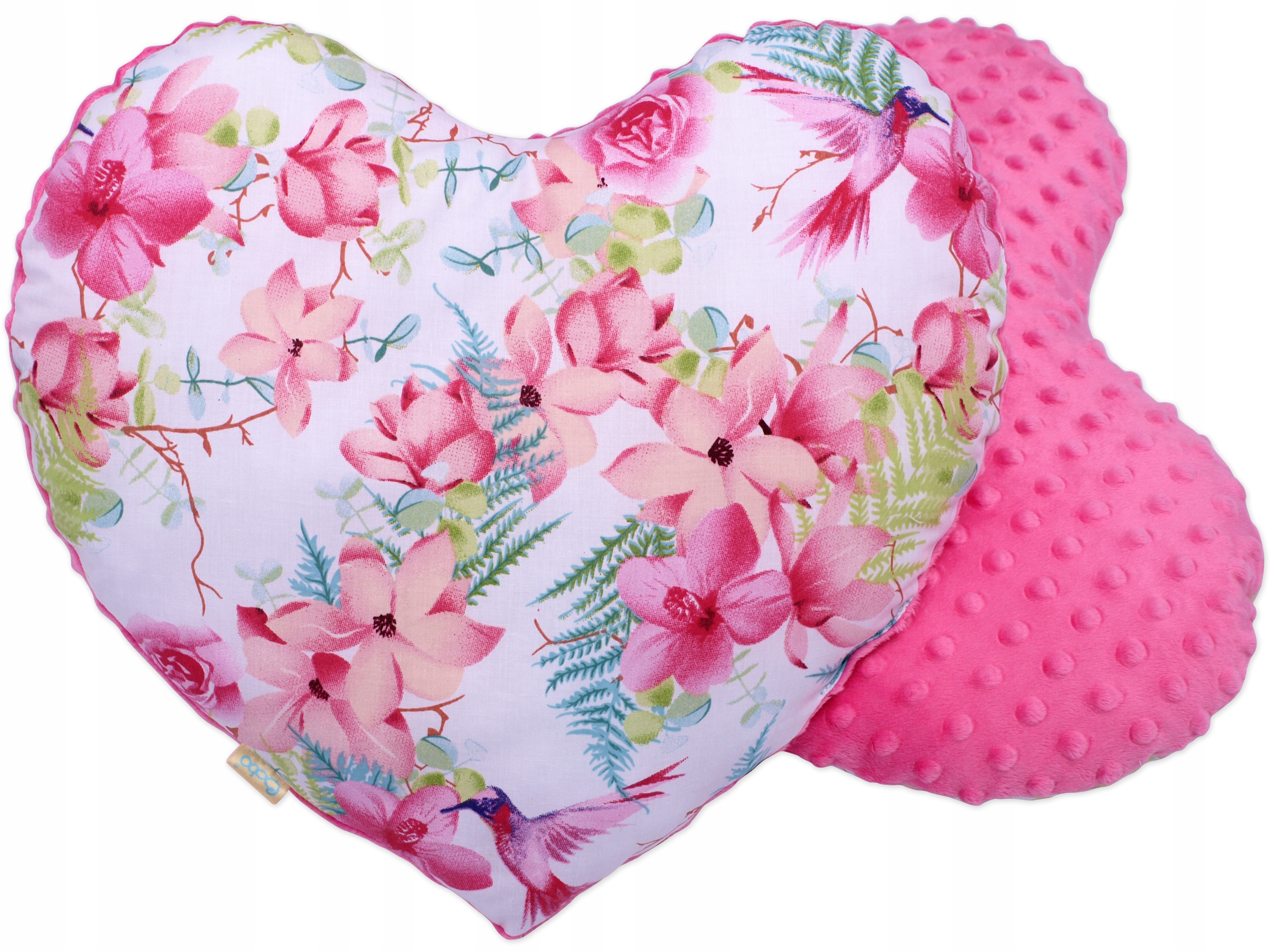 Poduszka przytulanka BOBO minky/bawełna SERCE