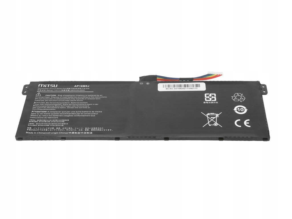 Bateria do Acer Aspire 3 A314, A315 4800 mAh 36 Wh 7.4 7.6 Volt
