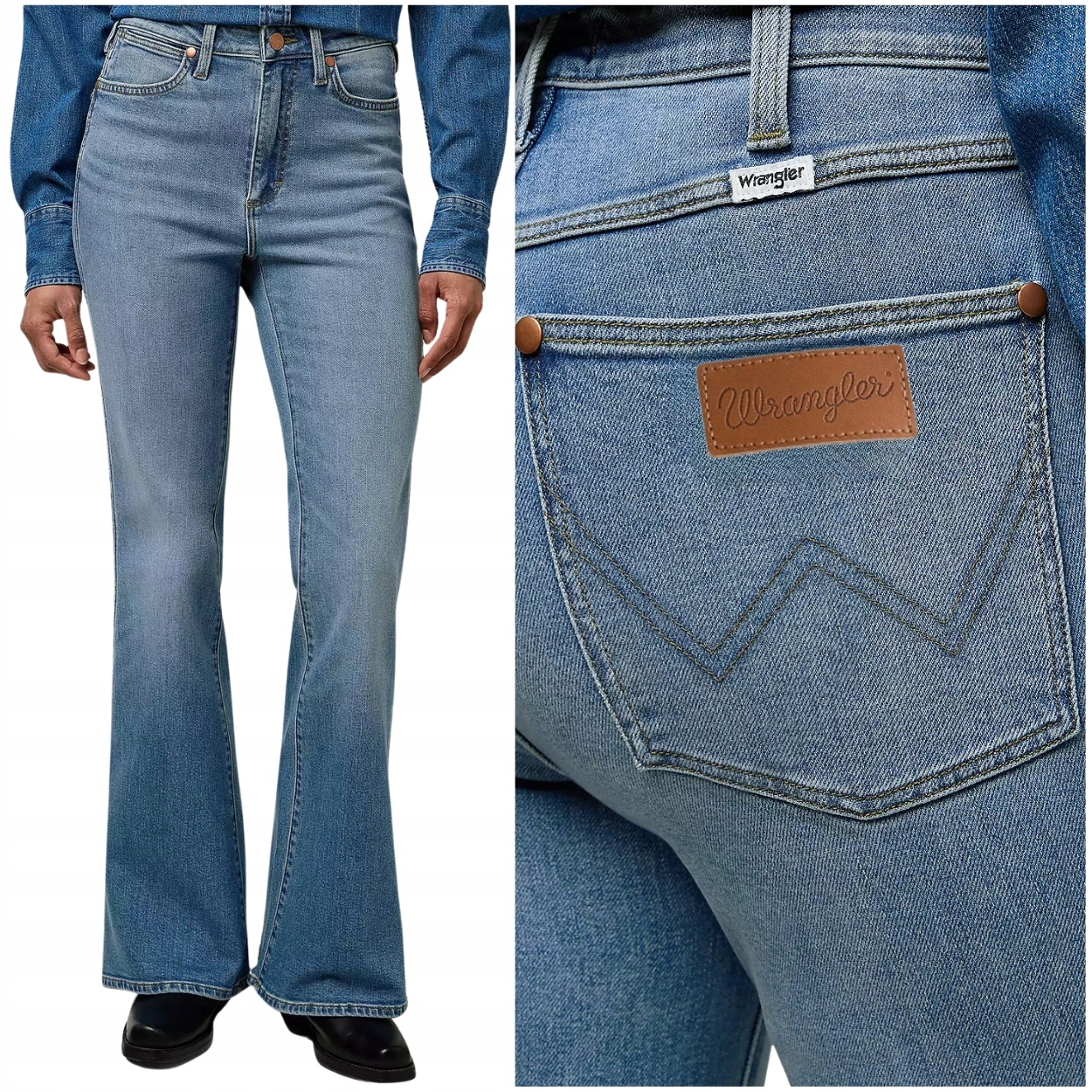 Wrangler Montana Constellation dámské džínové kalhoty se zvony W26 L30