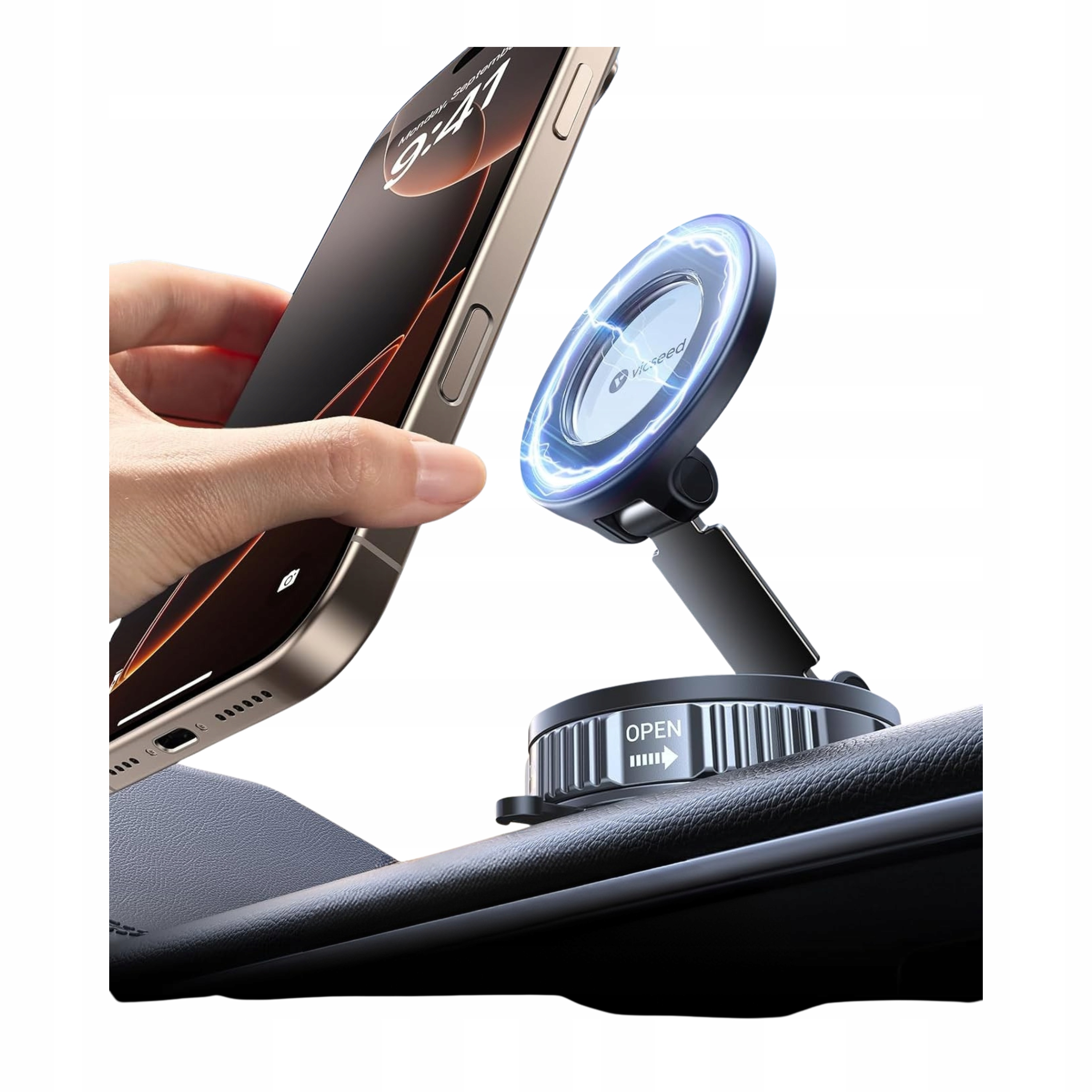 Magnetyczny Uchwyt Samochodowy MagSafe Przyssawka Próżniowa 360 Pro