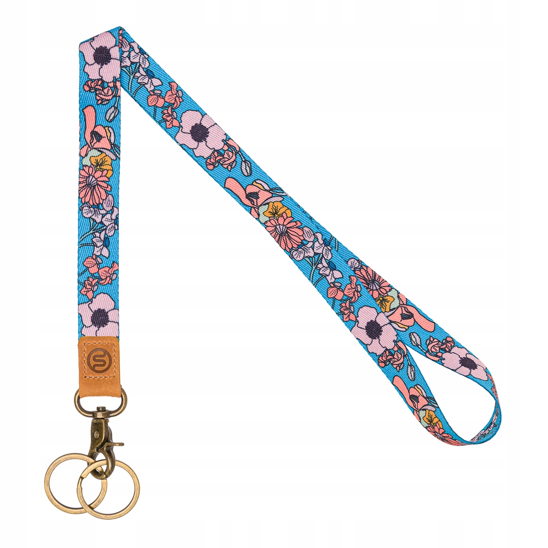 Smycz na identyfikator ID holder skóra naturalna