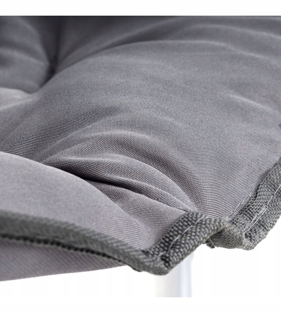 SKŁADANY FOTEL OGRODOWY HAPPY MEVEN SZARY 80 X 66 X 82CM STALOWY STELAŻ Marka MEVEN