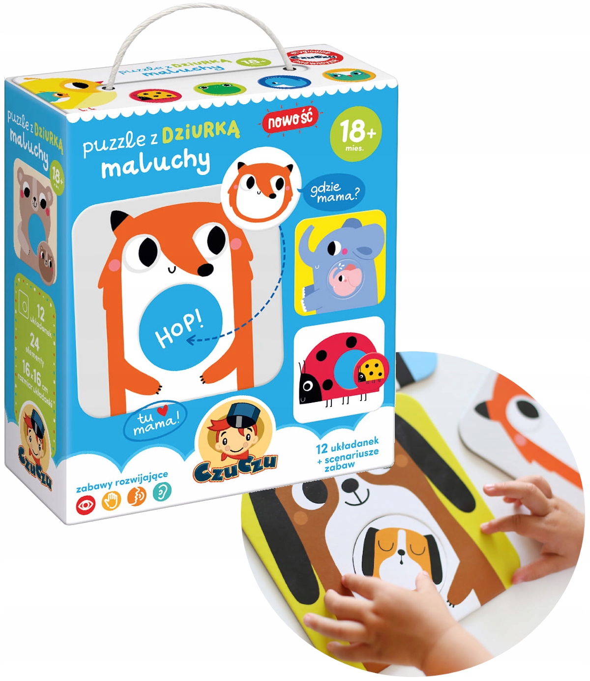 

Czuczu Kreatywne Puzzle Z Dziurką Maluchy +18m