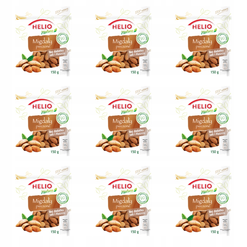 Mandle pečené 150 g Helio natura X9