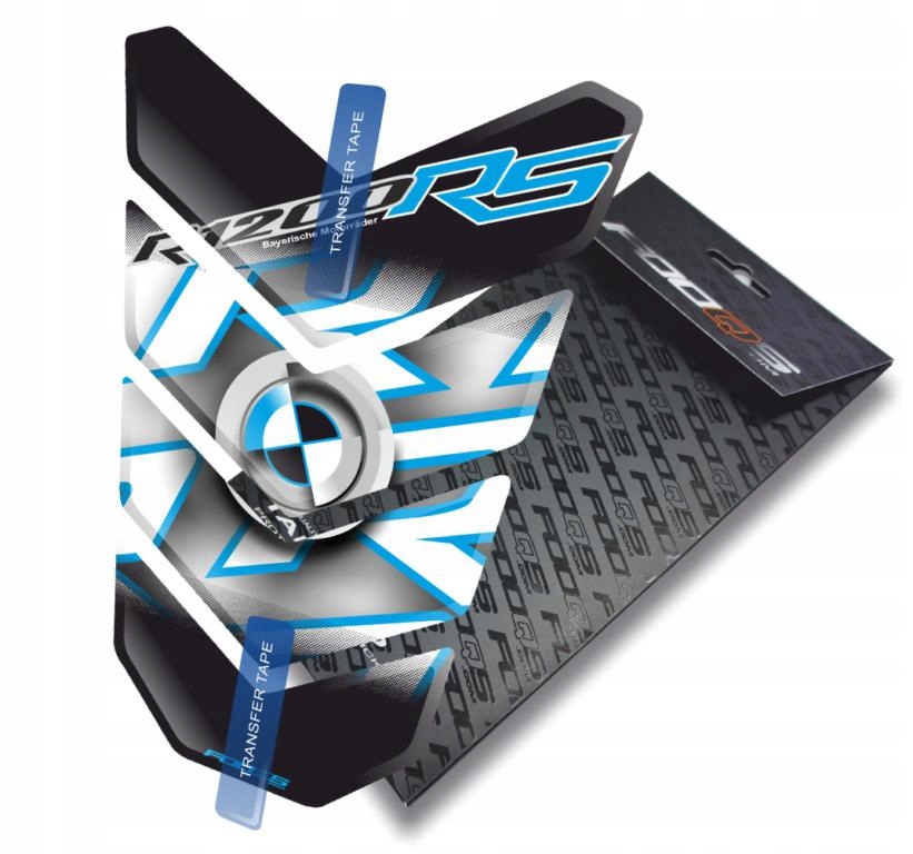 Tank-pad od firmy Fooqs pro Bmw R 1200 Rs R1200 1200RS Bílý Modrý
