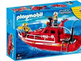 Playmobil 3128 City Action Łódź strażacka z armatk