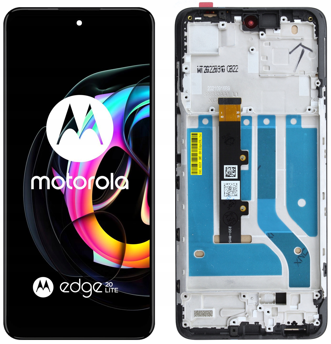 Displej Incell Rámeček pro Motorola Moto Edge 20 Lite XT2139